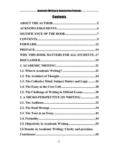 Contents page 9