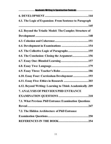 Contents page 11