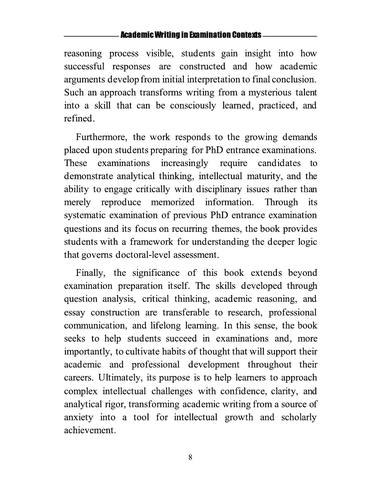 Significance of the book, page 8